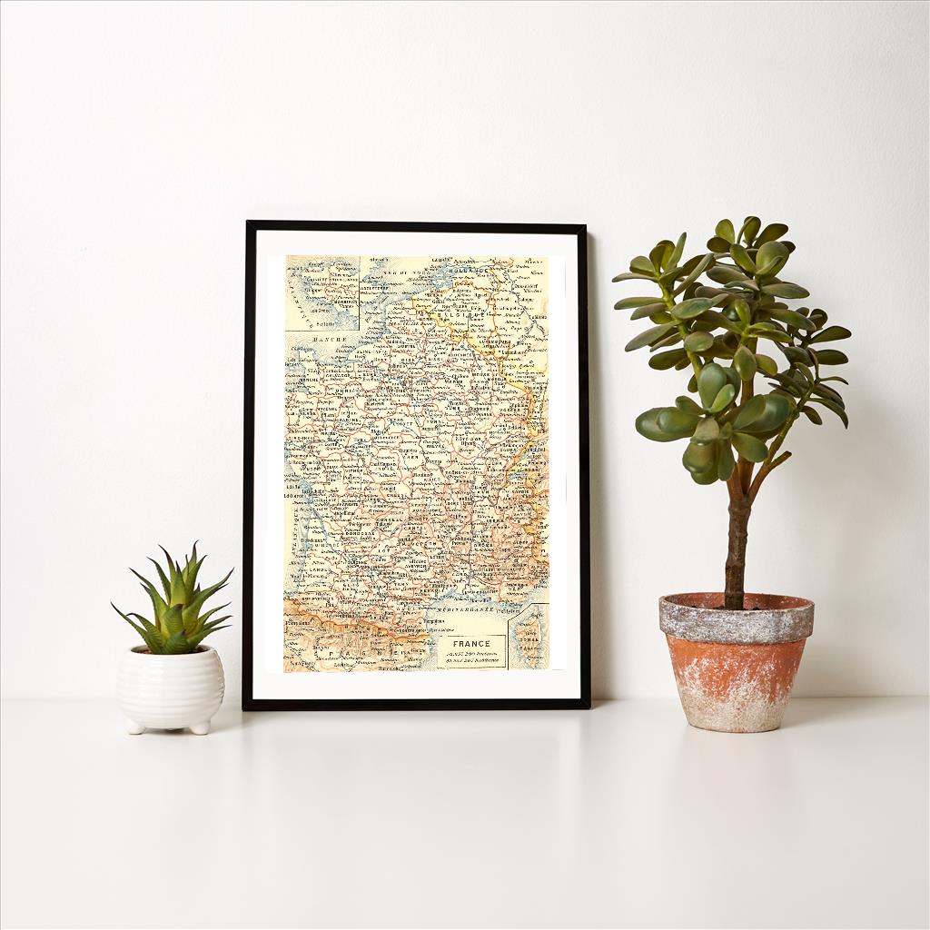 Map of France Art Print