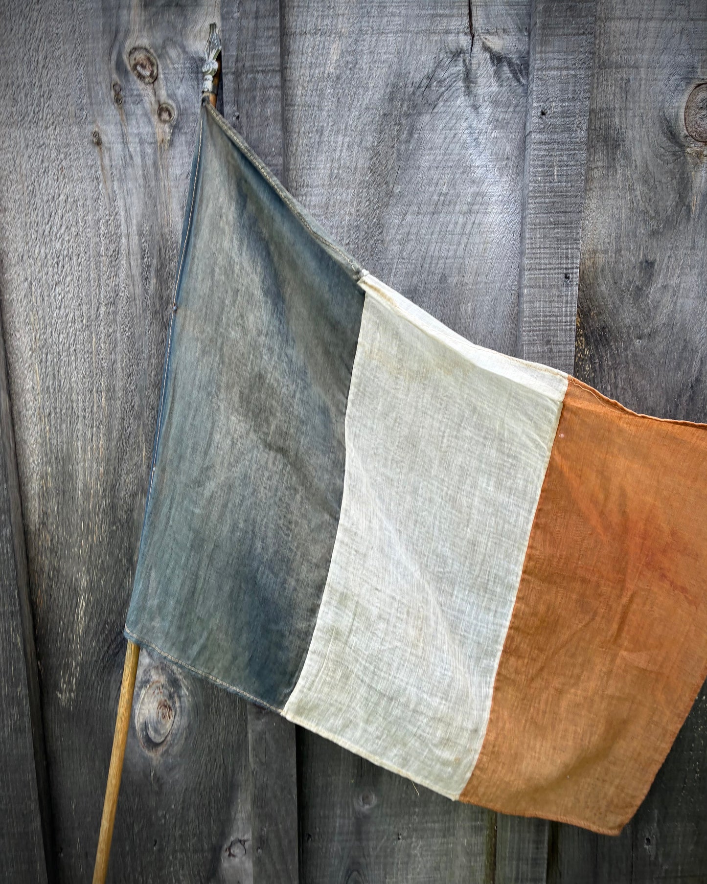 Antique French Linen Flag