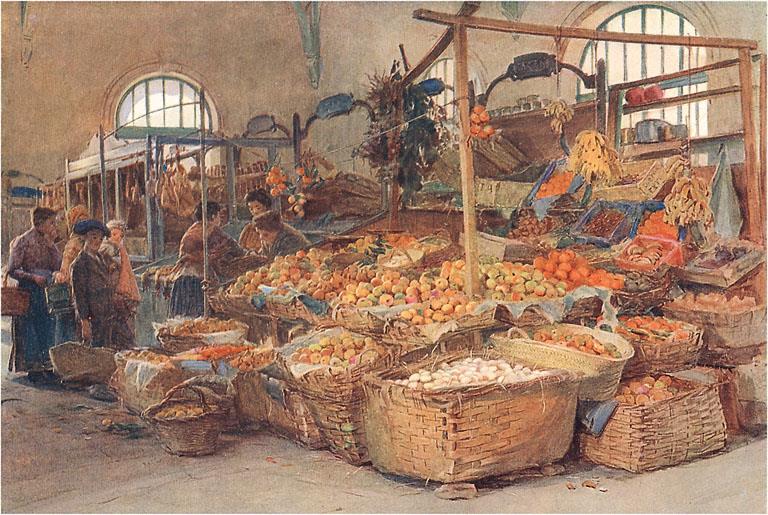 Greeting Card - Le Marché