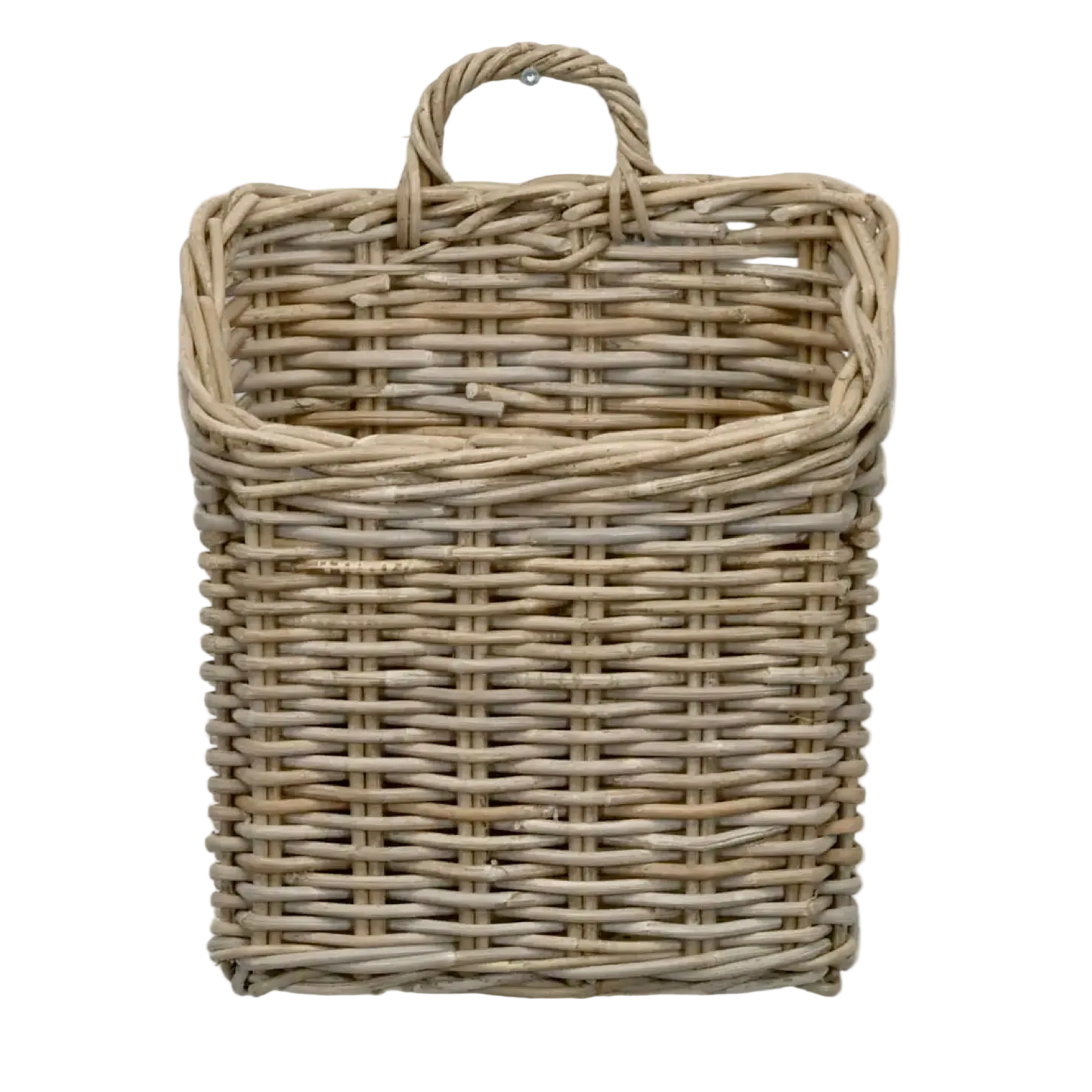 Square Rattan Wall Basket
