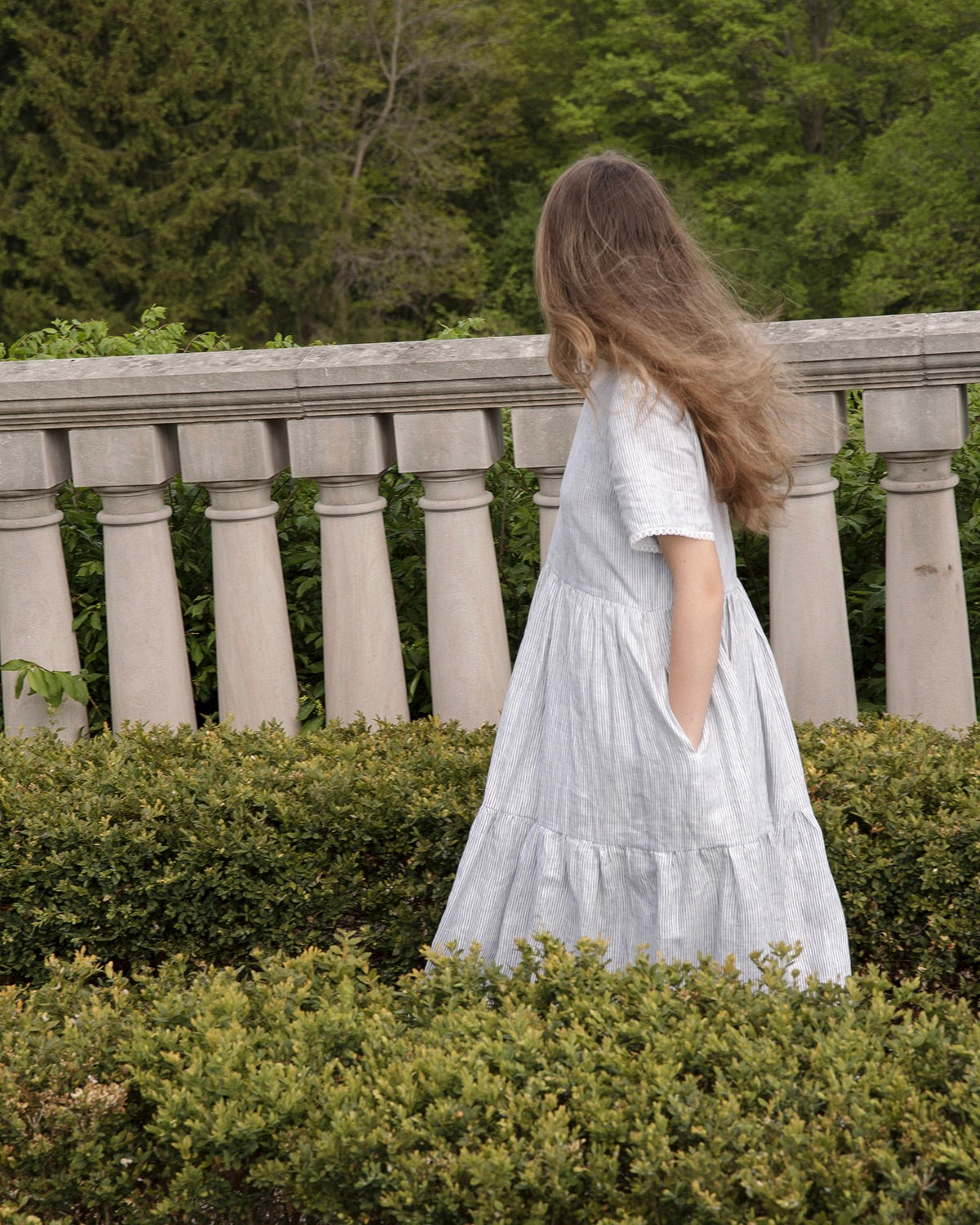 Cordelia Tiered Linen Dress