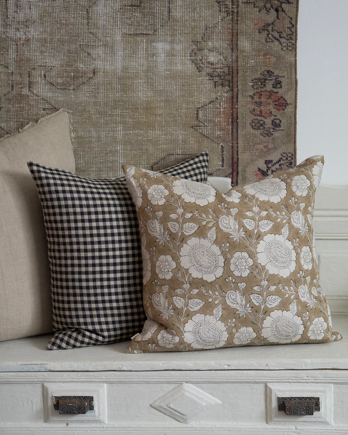 Linen Gingham Pillow