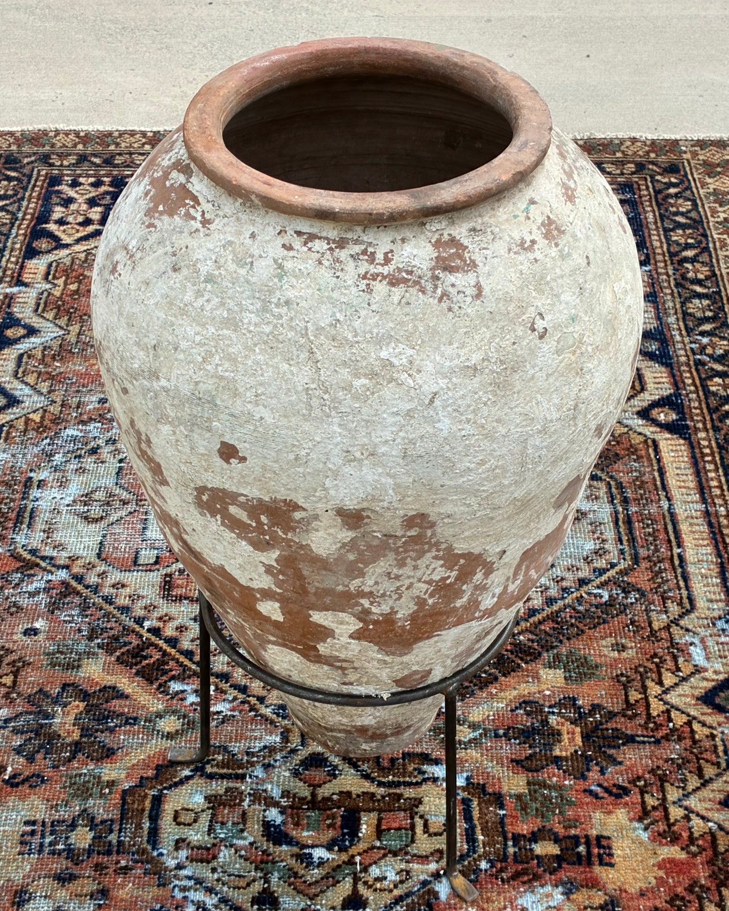 Vintage Turkish Pot & Iron Stand