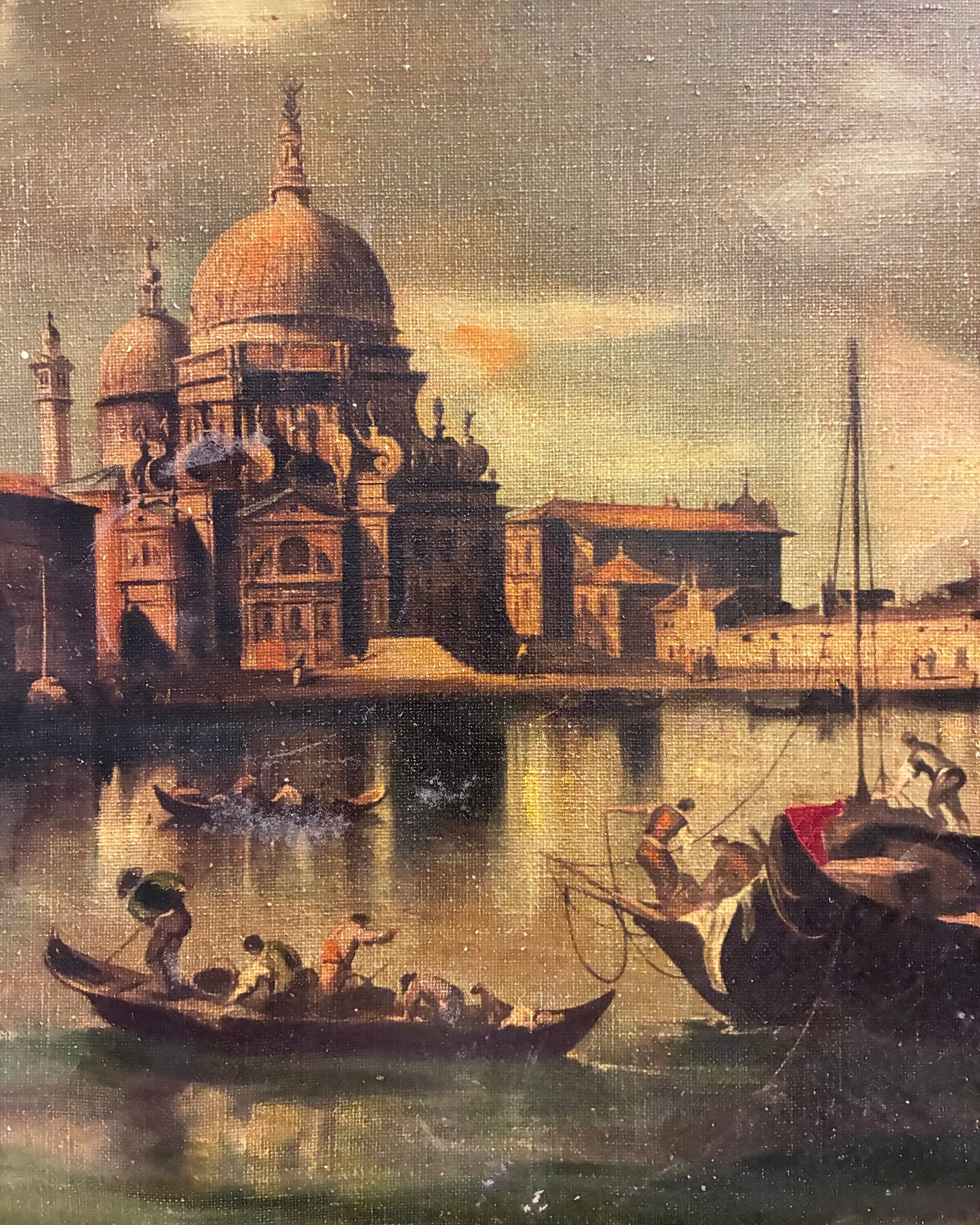 Vintage Artwork Basilica of Santa Maria della Salute Venice