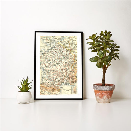 Map of France Art Print