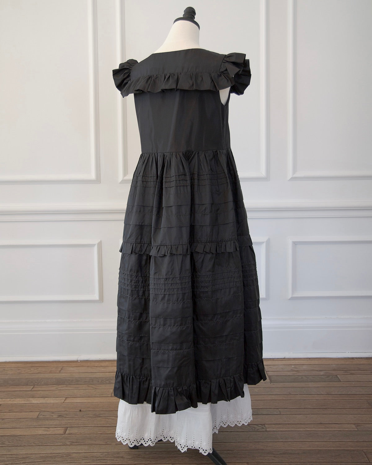 Adrienne Silk Ruffle Dress