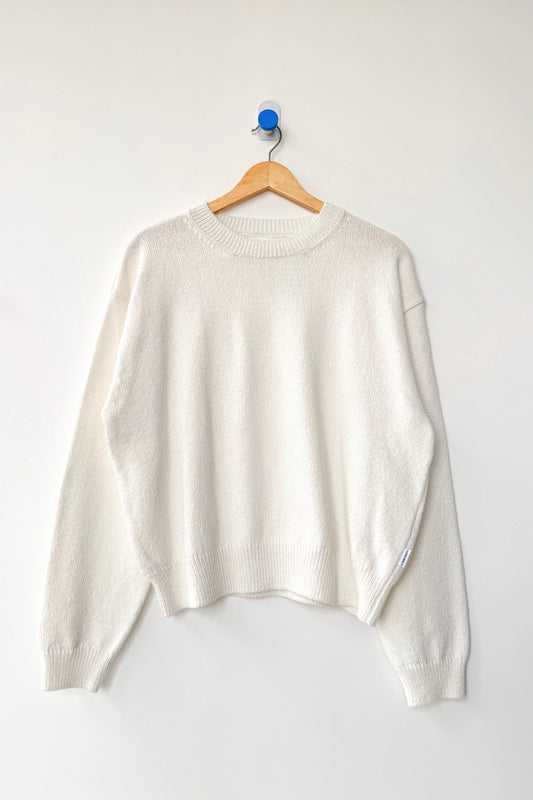 Le Bon Shoppe White Cotton Sweater