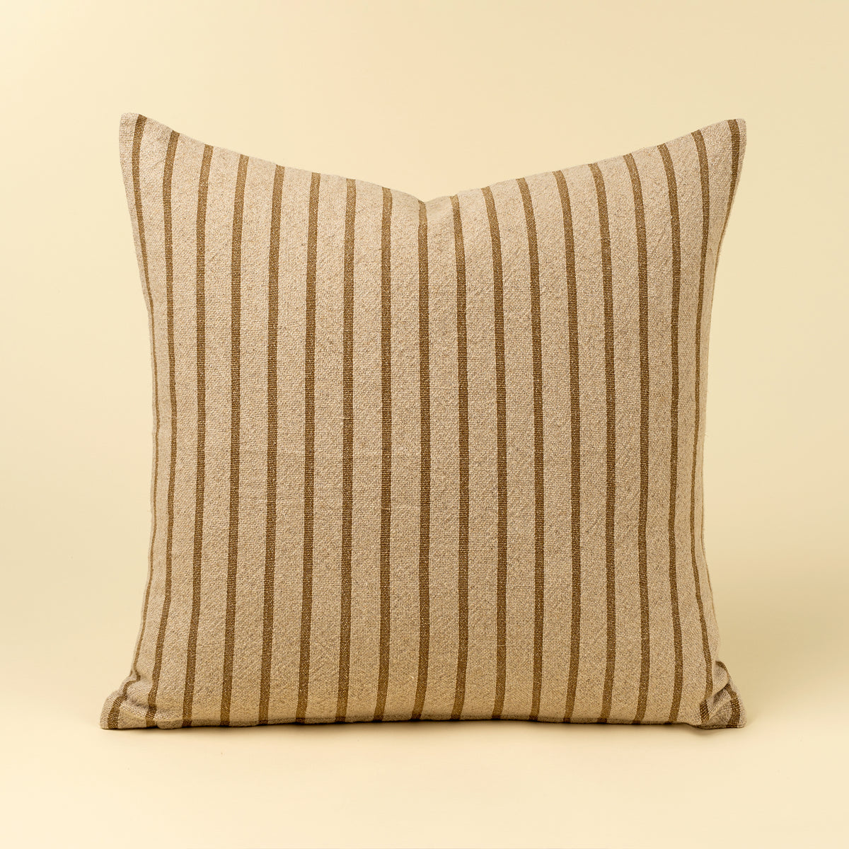 Oat & Ochre Stripe Pillow