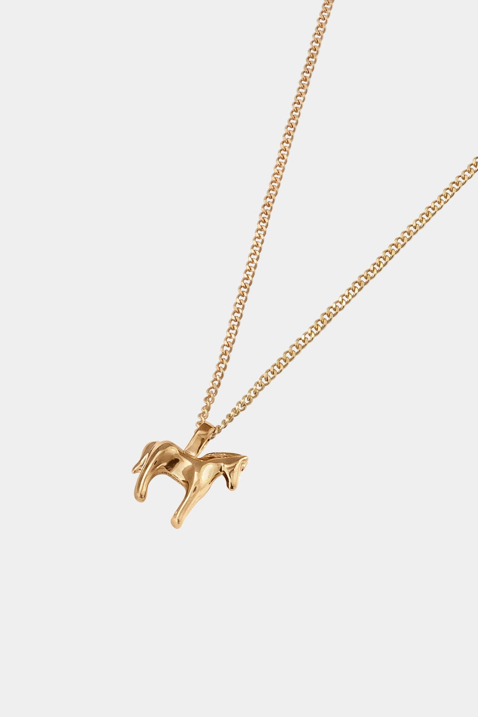 14K Gold Plated Horse Necklace