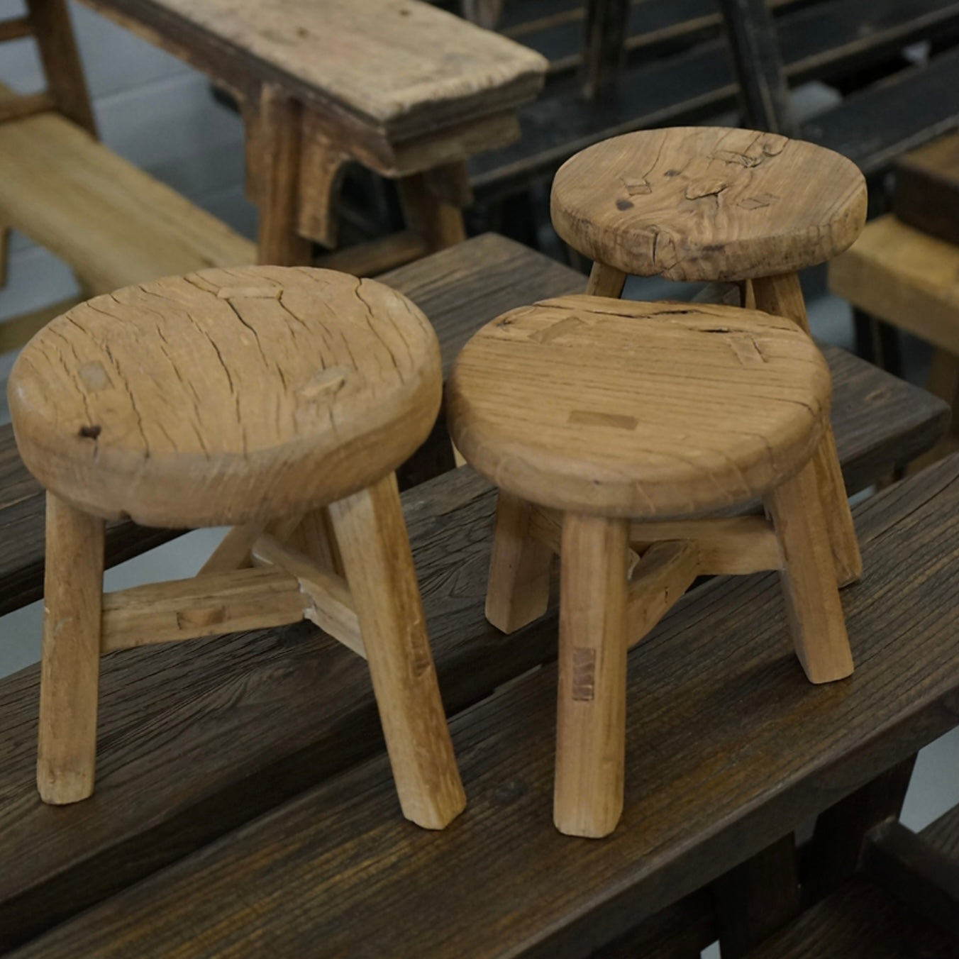 Round Vintage Display Stool – Anglesea
