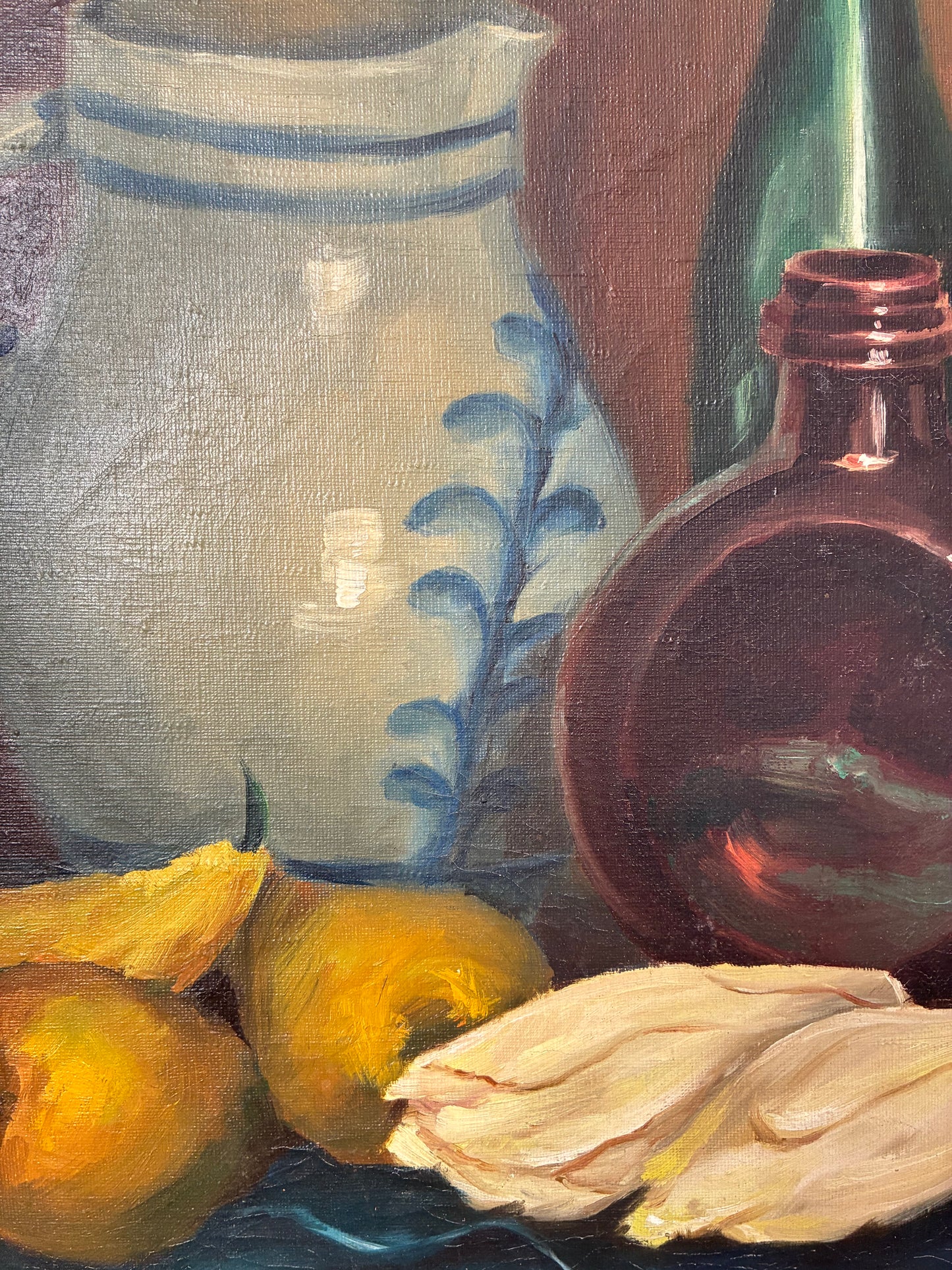 ‘Still Life with a Jug’ Original signed mid-century painting