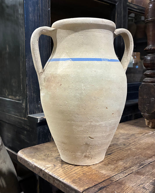 Vintage Amphora with Blue Stripe