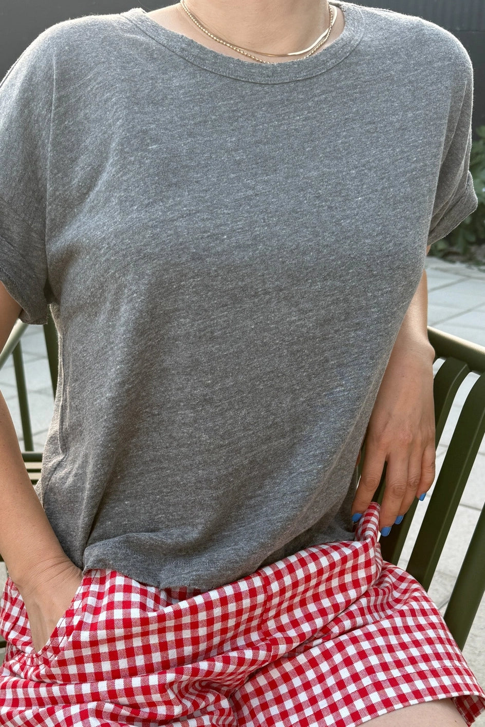 Grey Vintage Fille Tee