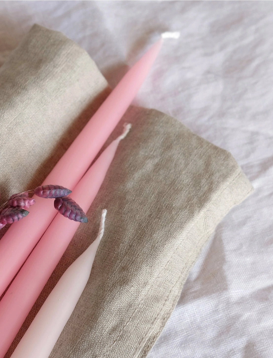 Pair of 10” Danish Taper Candles