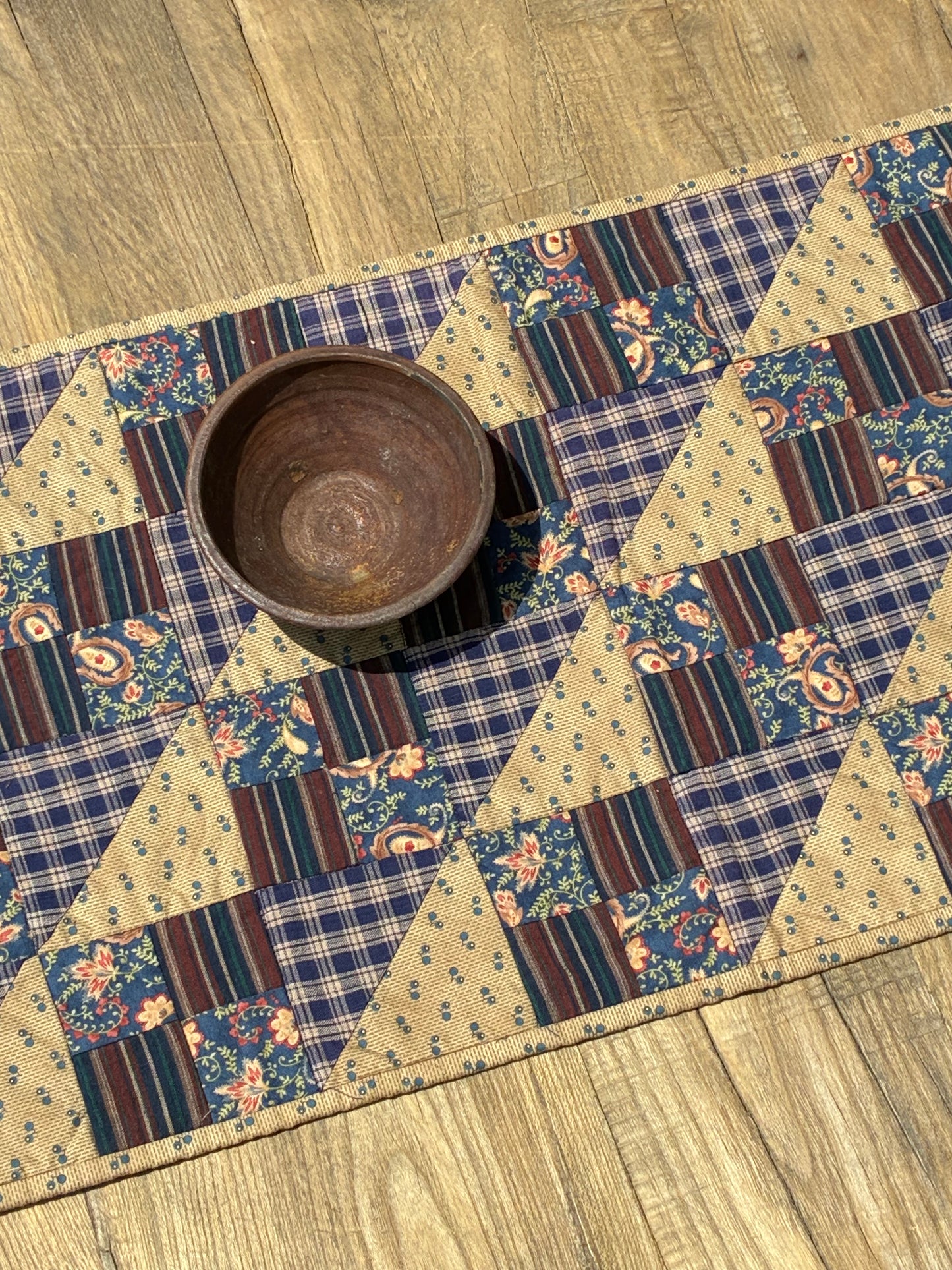 Antique Quilted Table Runner
