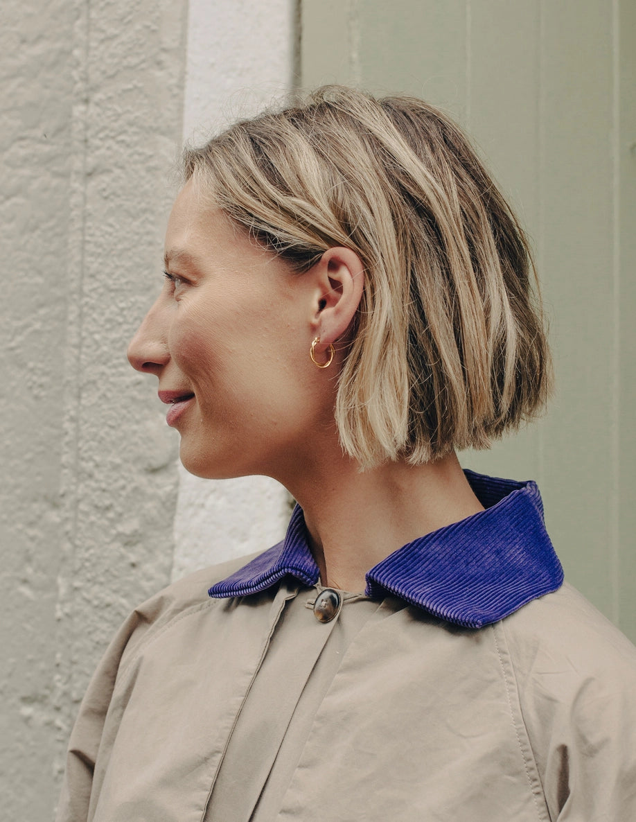 Gold Entwined Hoop Earrings