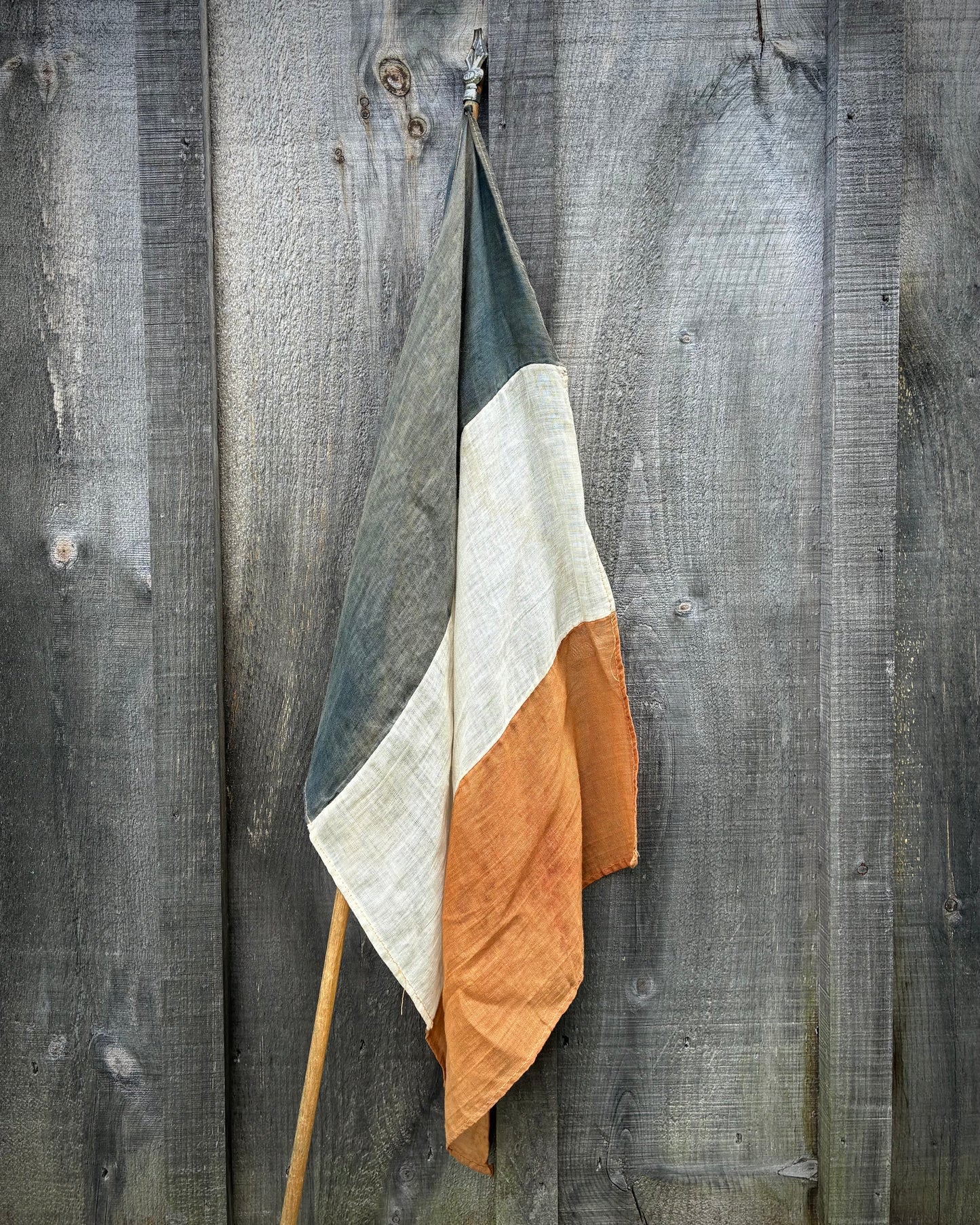 Antique French Linen Flag