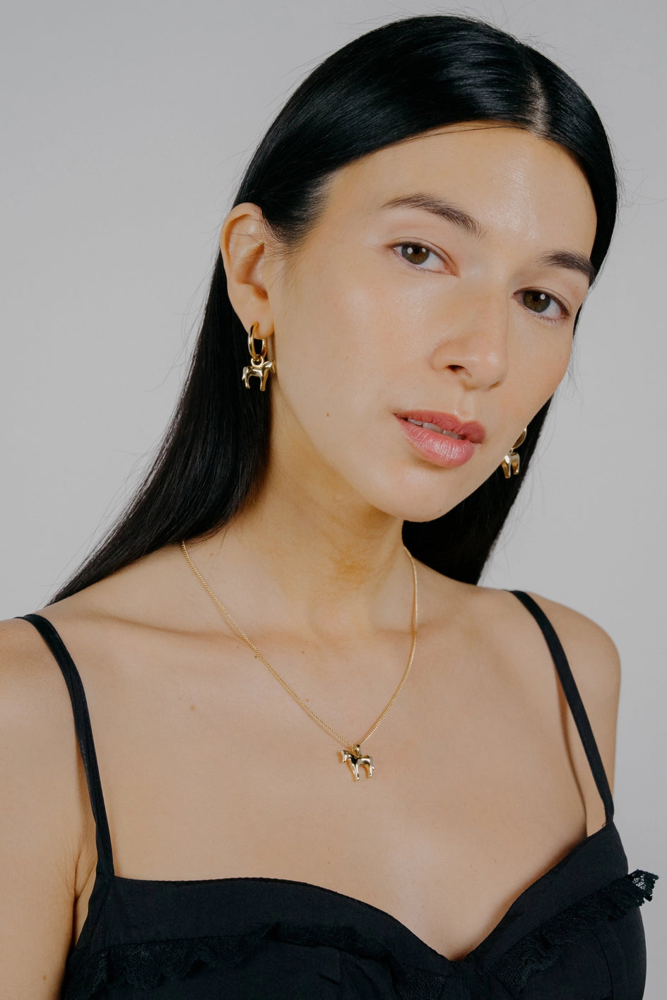 14K Gold Plated Horse Necklace