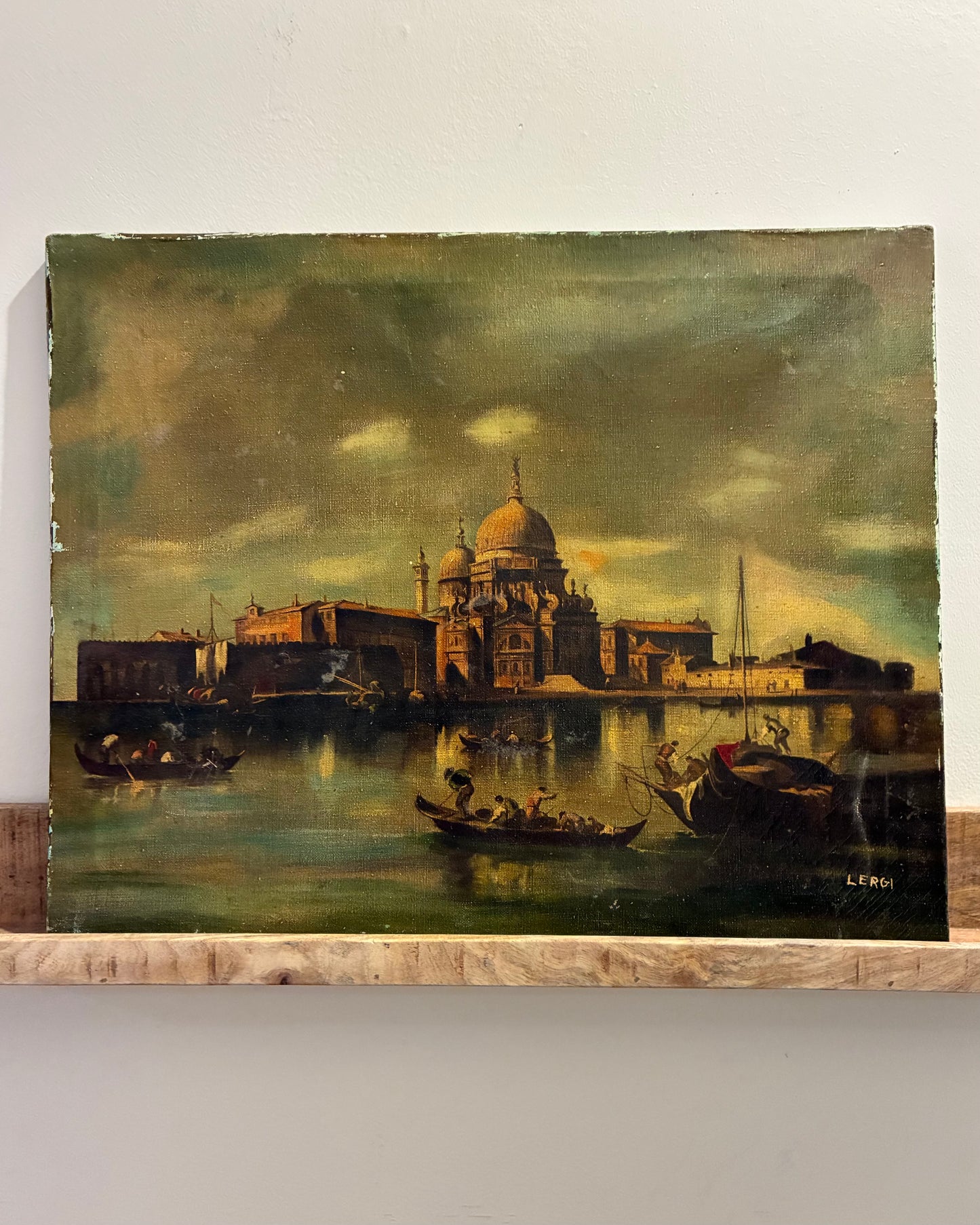 Vintage Artwork Basilica of Santa Maria della Salute Venice