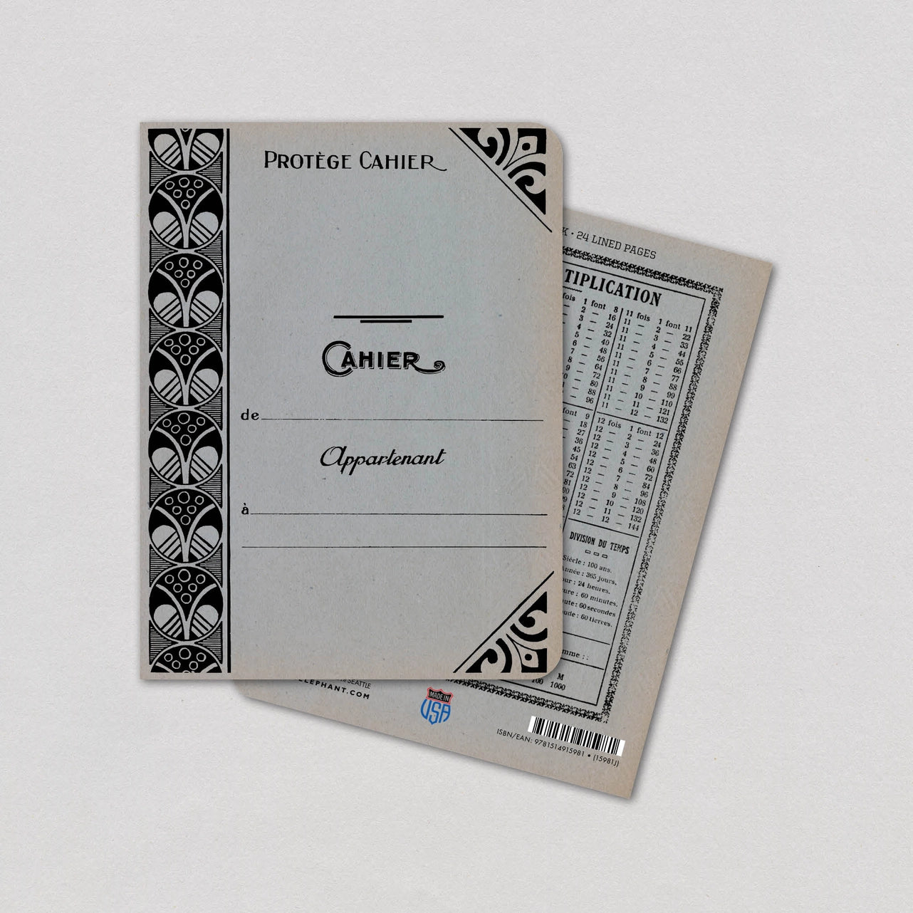 Cahier - protège