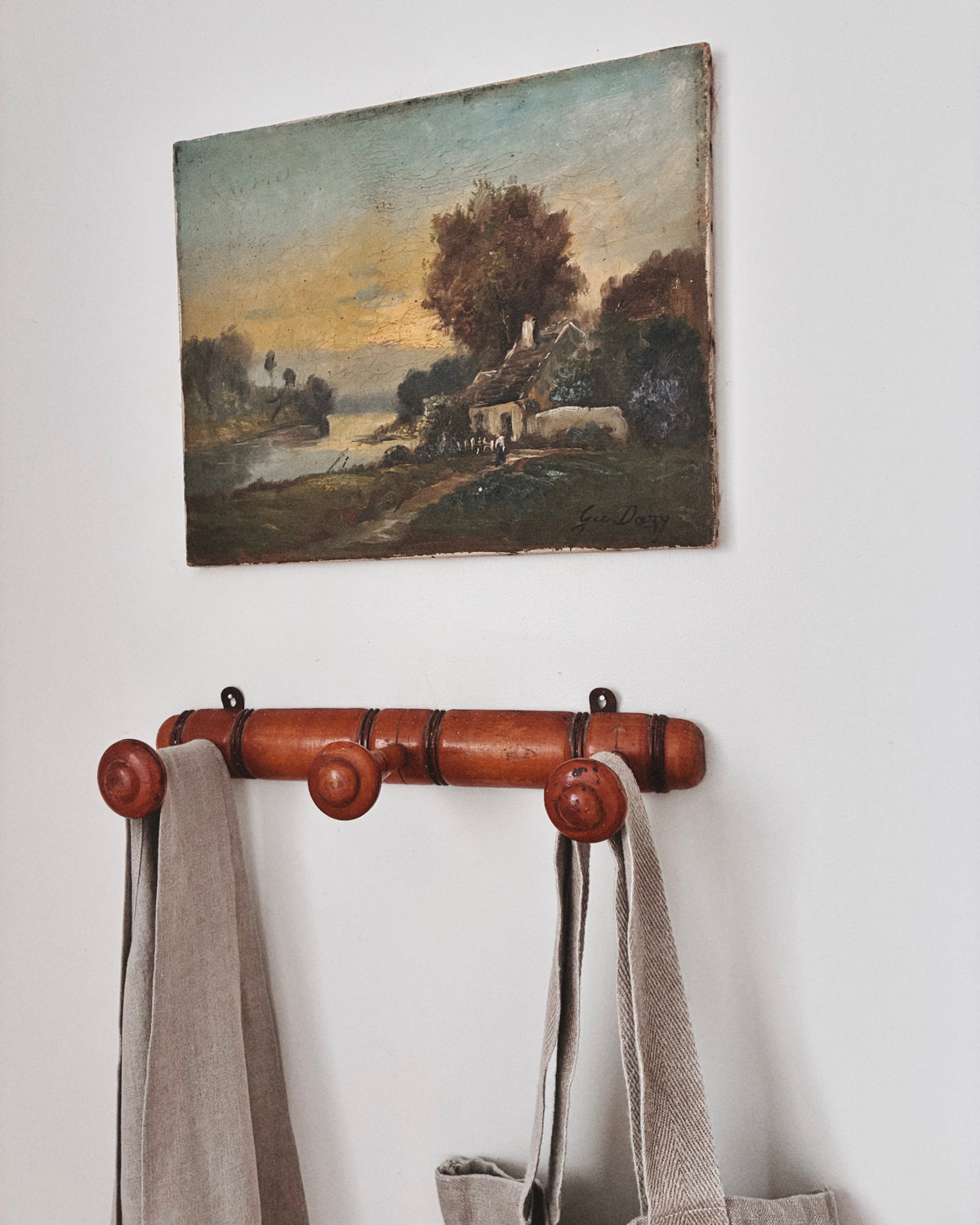 ‘L'automne’ Antique French Painting