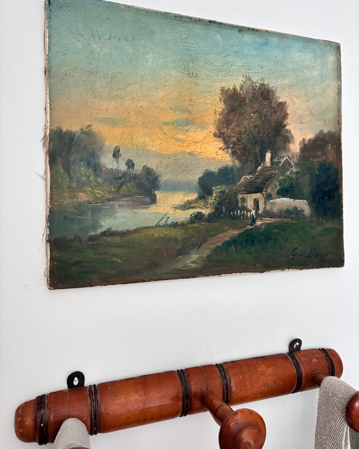 ‘L'automne’ Antique French Painting