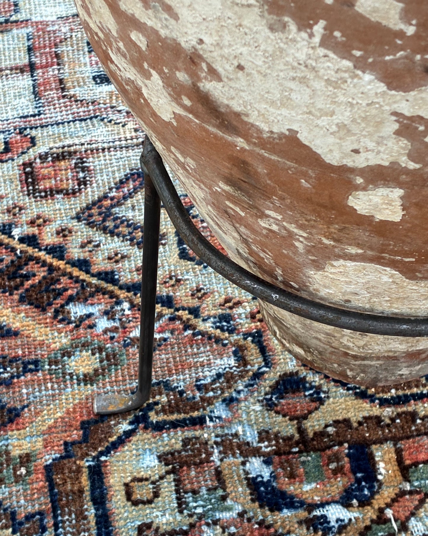 Vintage Turkish Pot & Iron Stand