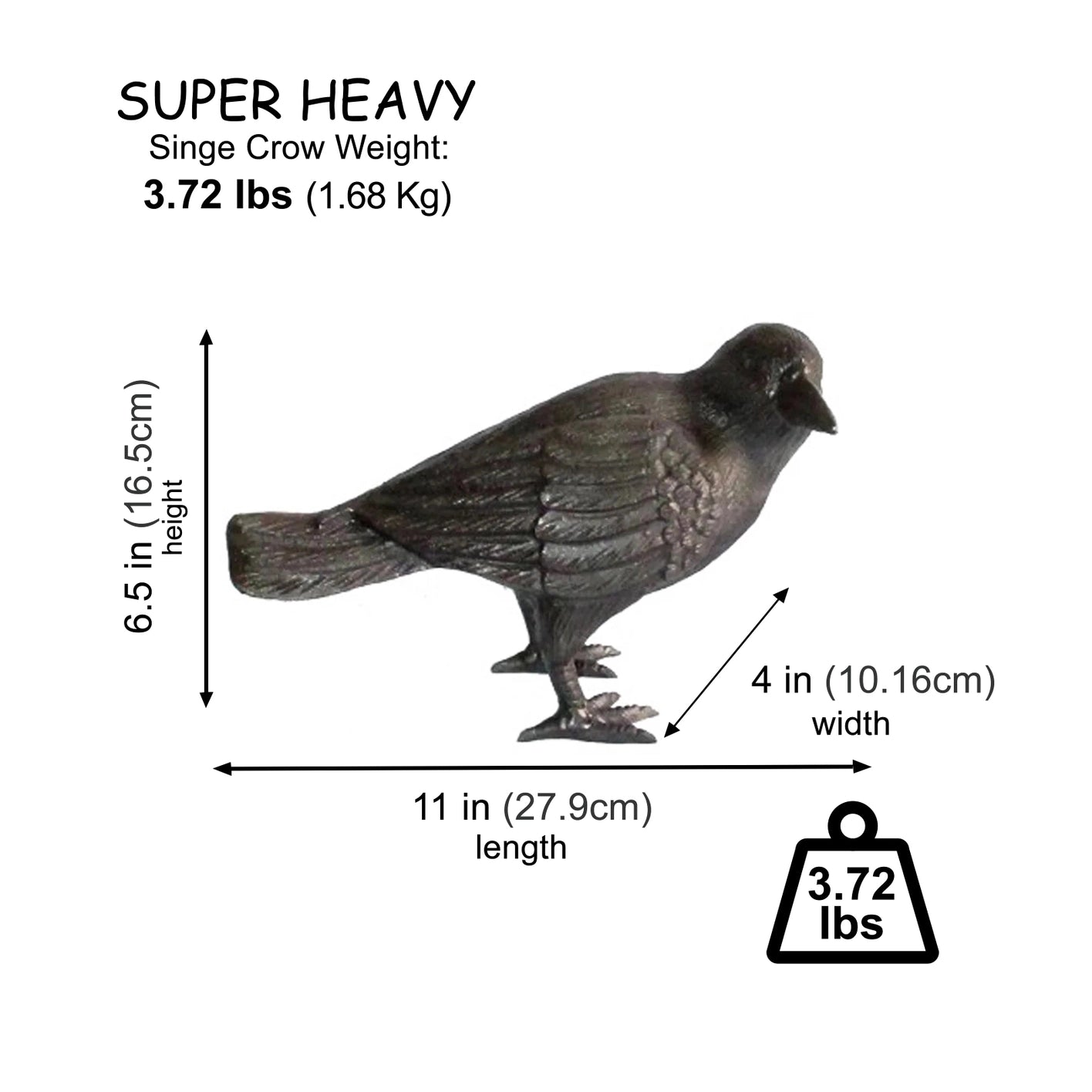 Cast Iron Crow