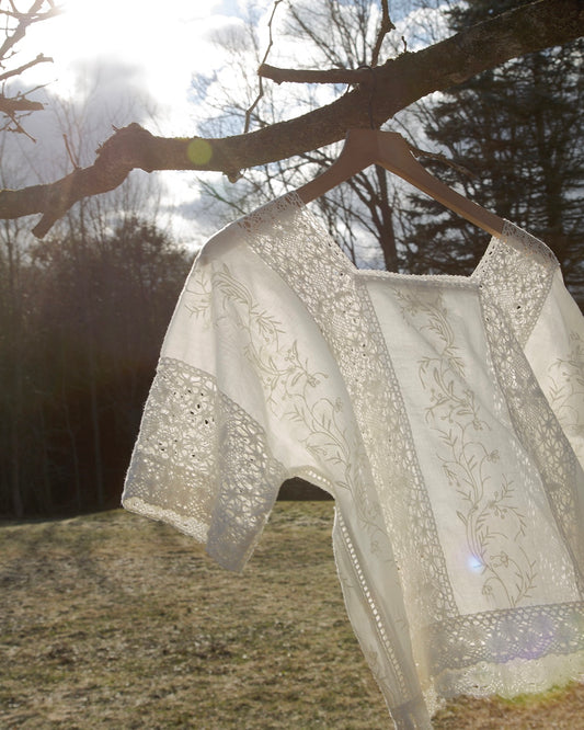 La Bohème Embroidered Lace Top