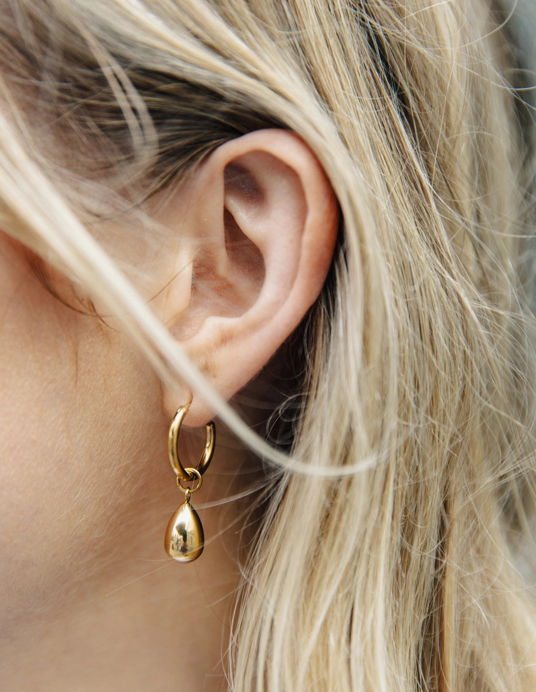 Gold Teardrop Earrings