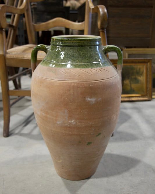 Vintage Green Glaze Pot