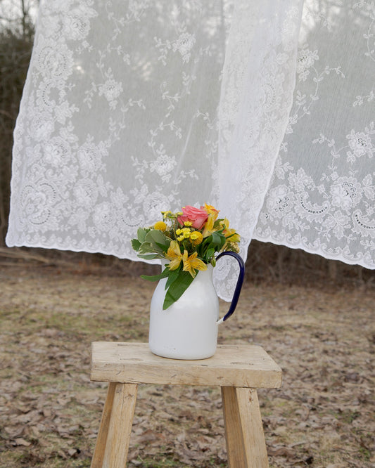 Vintage Enamel Pitcher