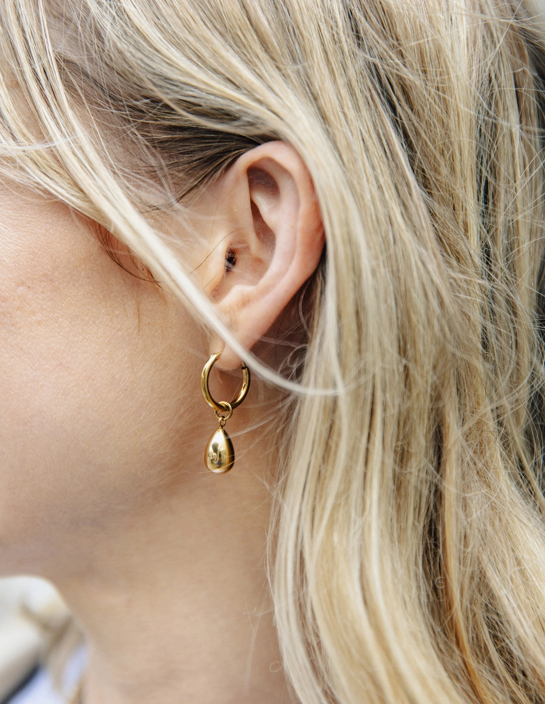 Gold Teardrop Earrings