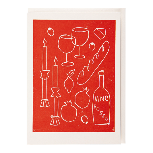 Greeting Card - Vino