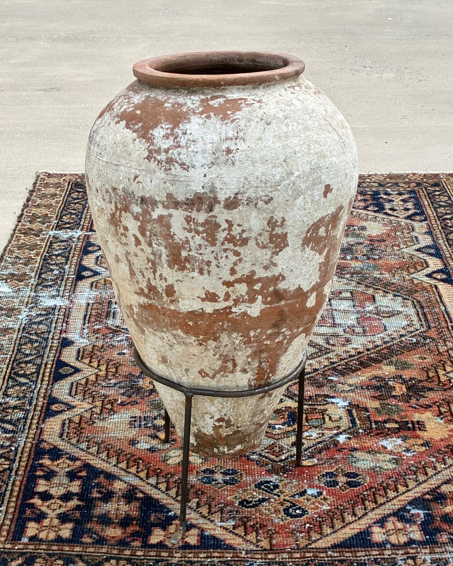 Vintage Turkish Pot & Iron Stand