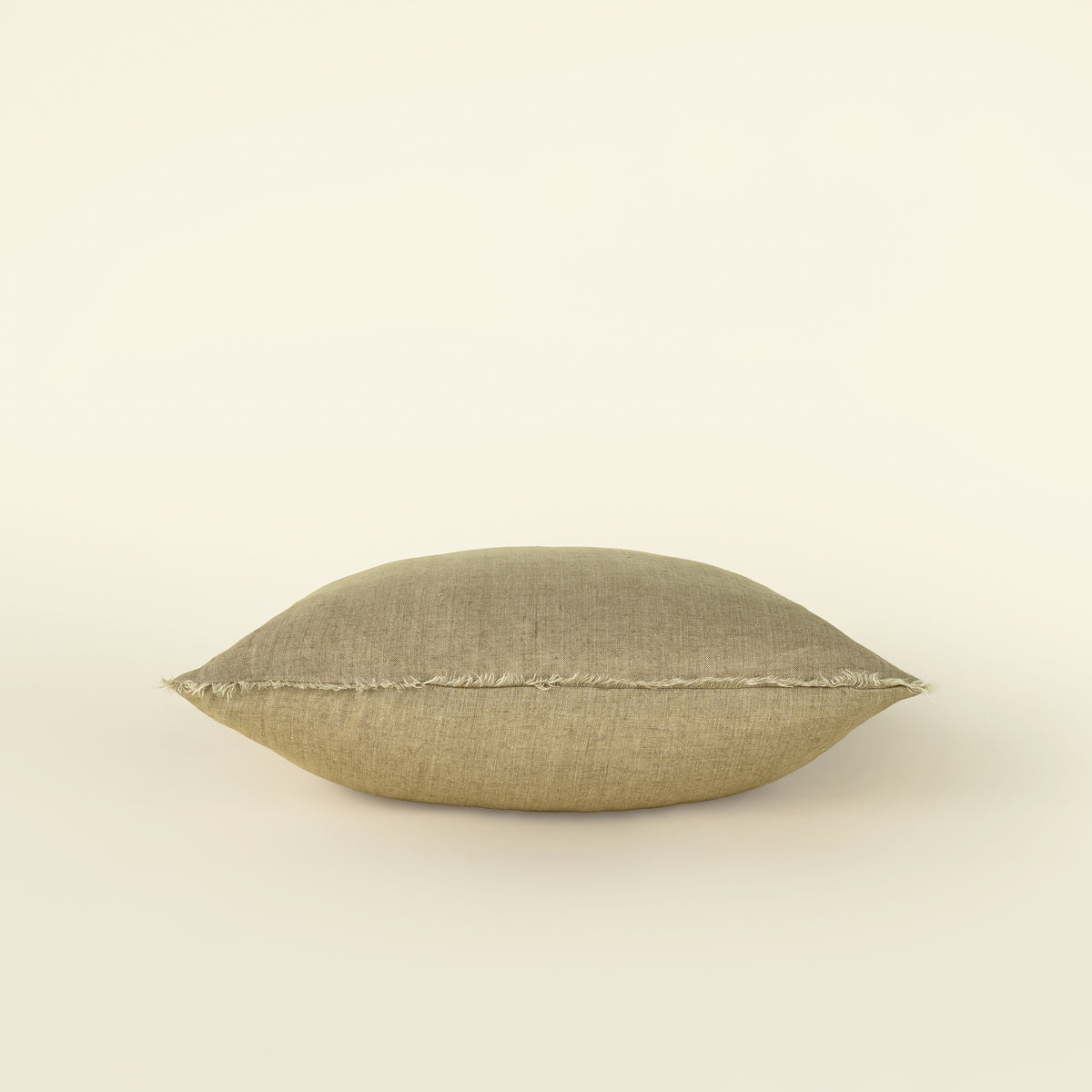 20” Stone Washed Belgian Linen Pillow - Oat