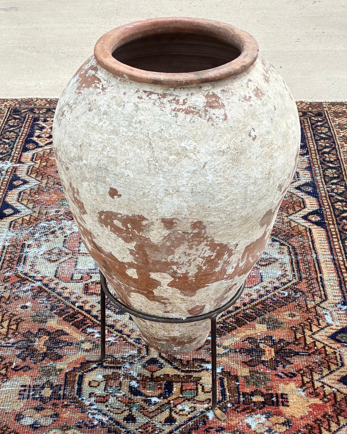 Vintage Turkish Pot & Iron Stand