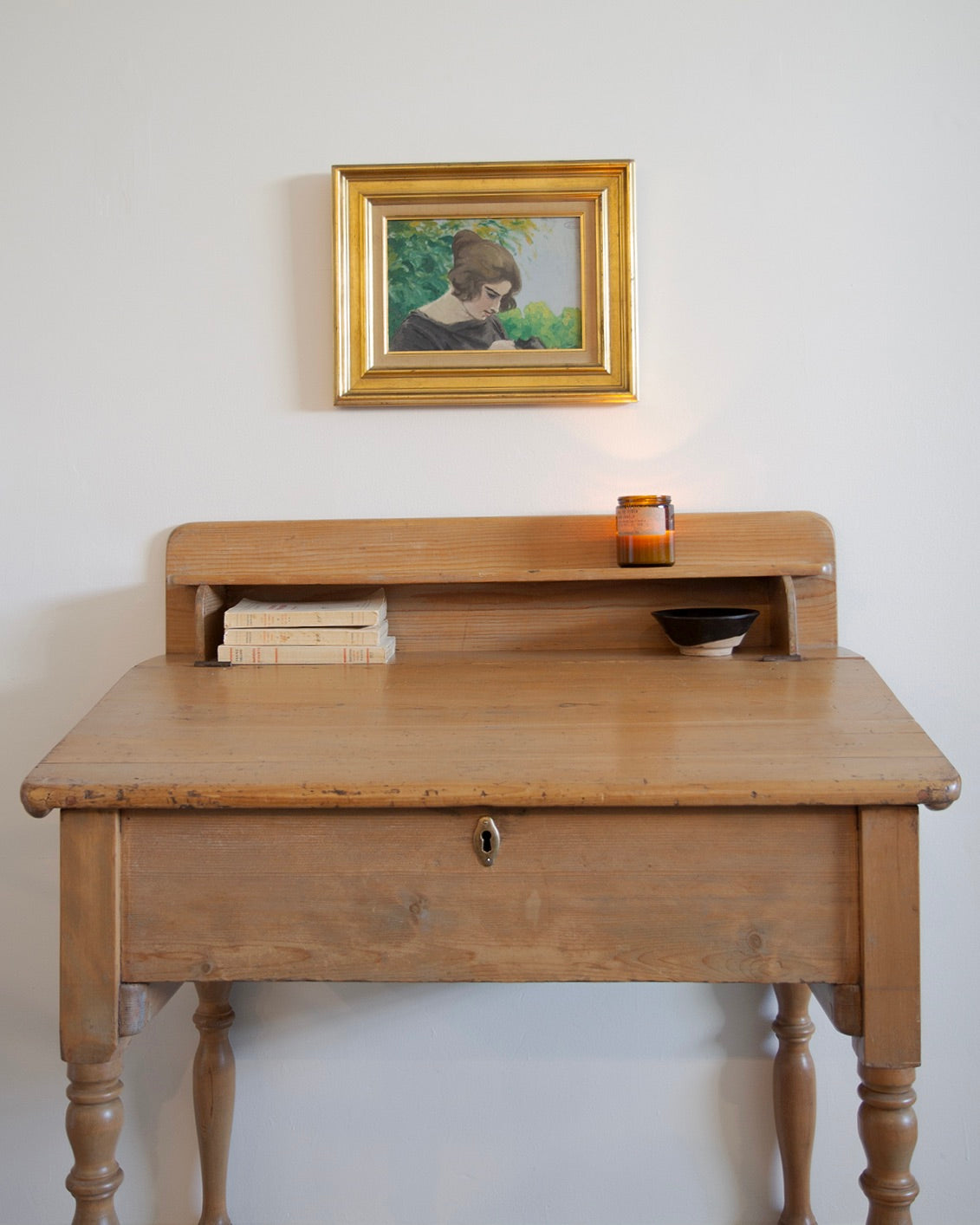 ‘Darning’ Original Vintage French Painting