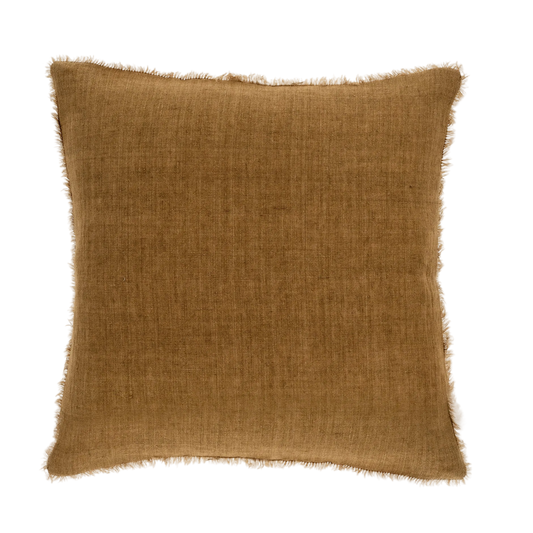 20" Natural Belgian Linen Pillow