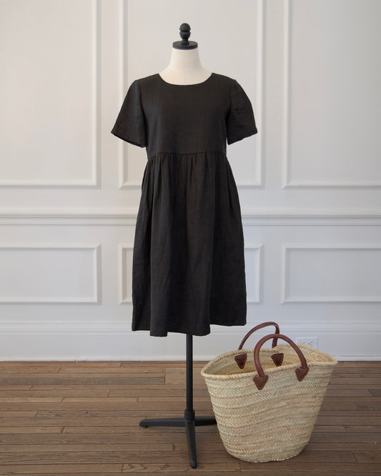 Black Linen Dress