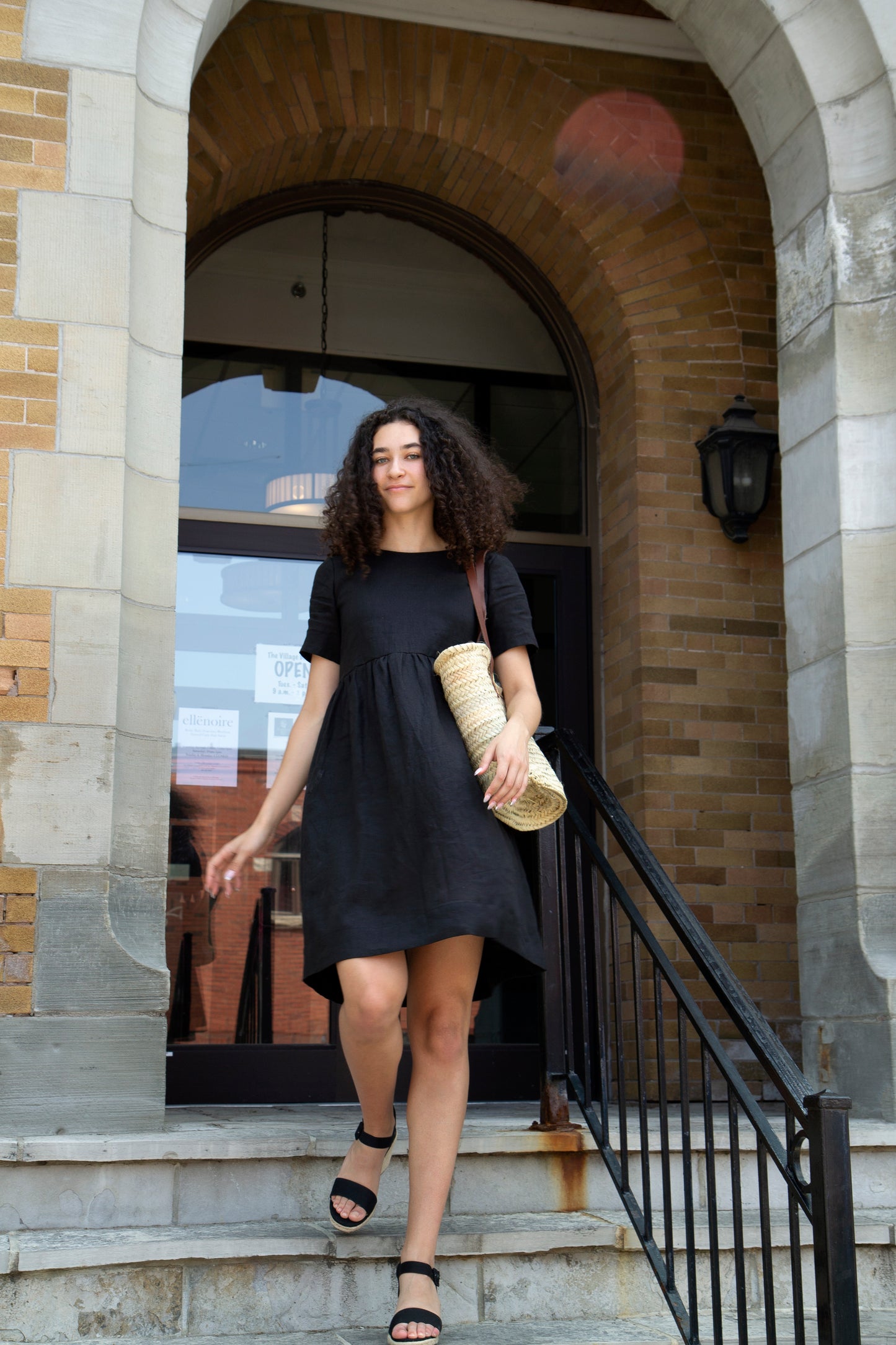 Black Linen Dress