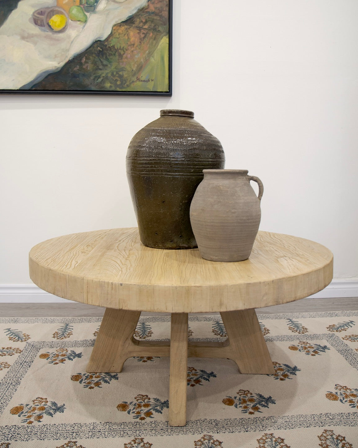 Round Natural Coffee Table