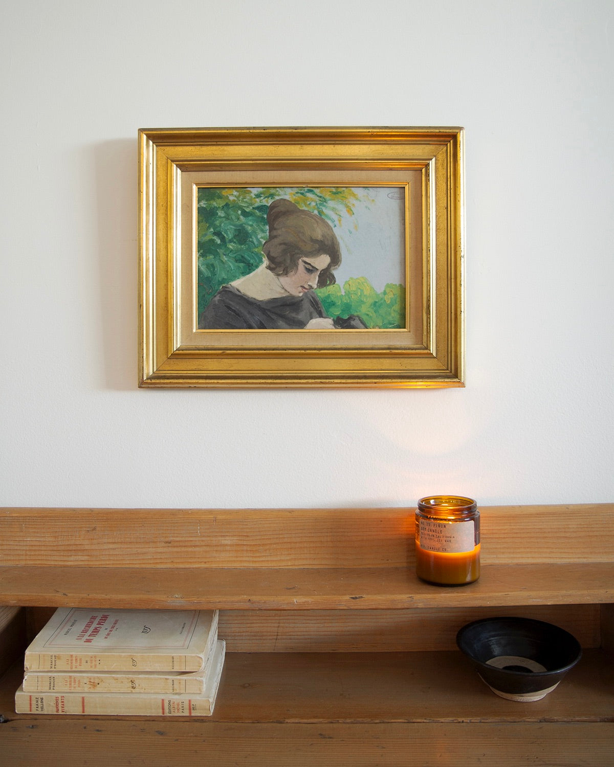 ‘Darning’ Original Vintage French Painting