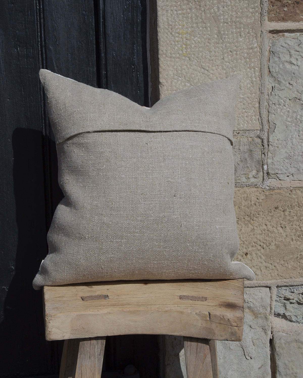 Vintage grain sack Pillow Honey Stripe