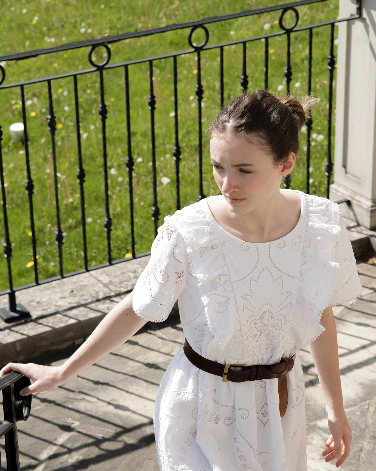 Marguerite Embroidered Linen Dress