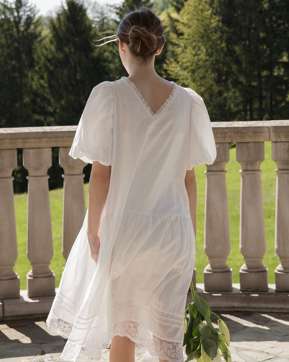 Marisol Cotton & Lace Dress