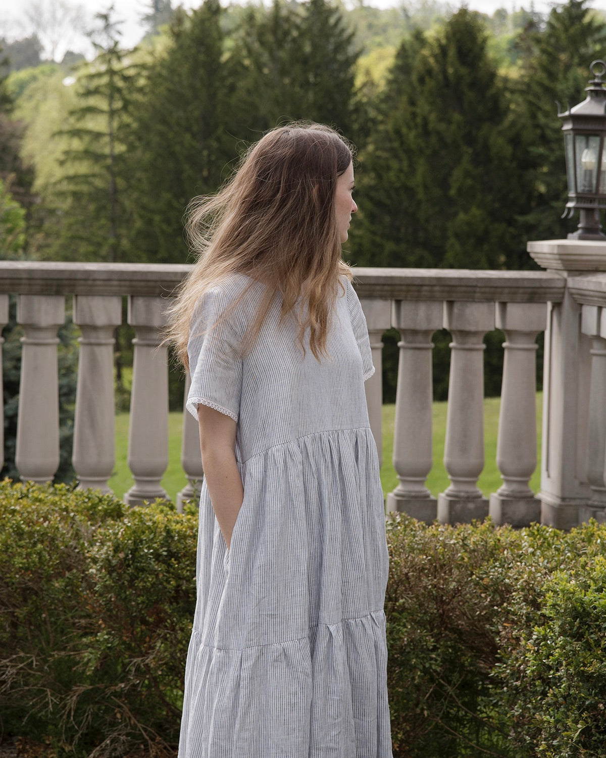 Cordelia Tiered Linen Dress
