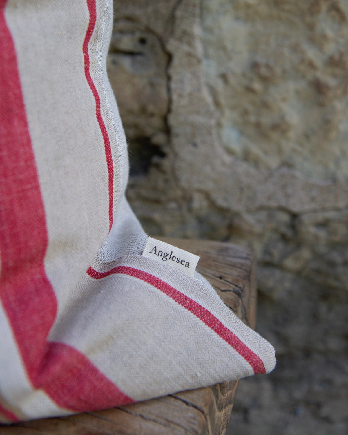 Pillow made from Antique French Fabric