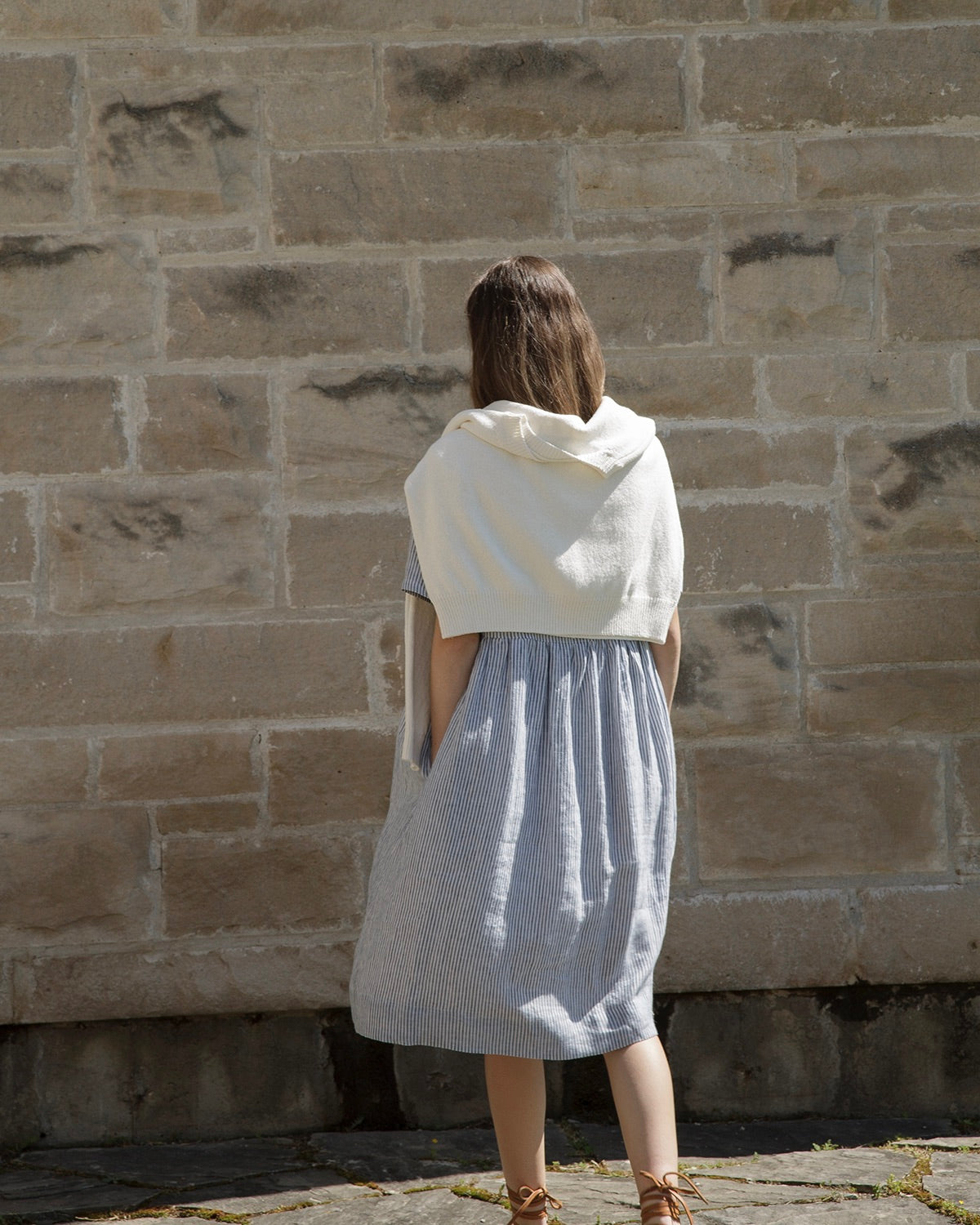 Sailing Stripe Linen Dress