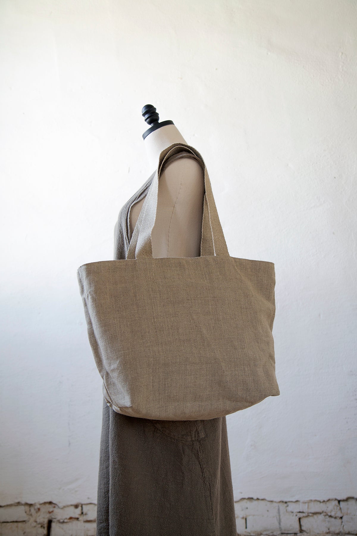 Breton Stripe French Linen Bag